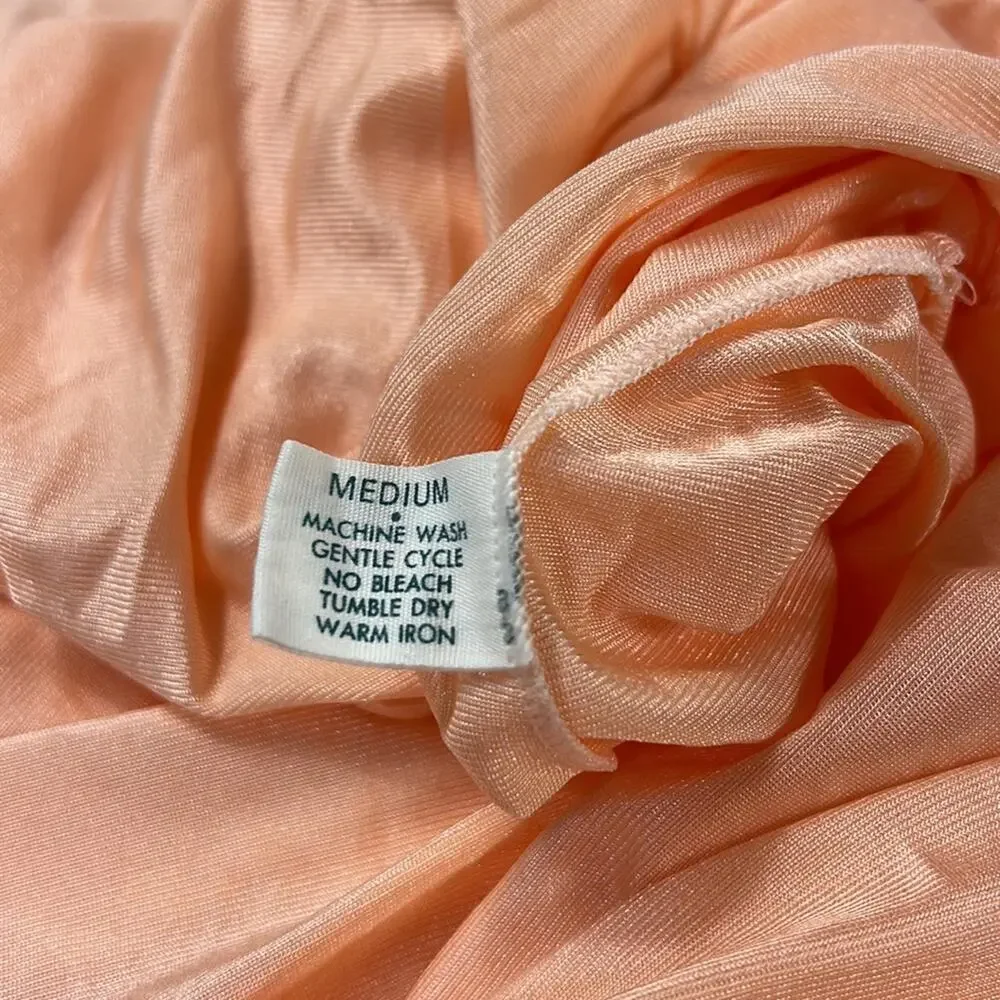 Vintage Lorraine soft‎ satin night dress slip and robe set, size small/med - Picture 12 of 13